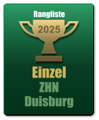 Einzel ZHN Duisburg 2025 Rangliste