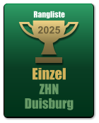 Einzel ZHN Duisburg 2025 Rangliste
